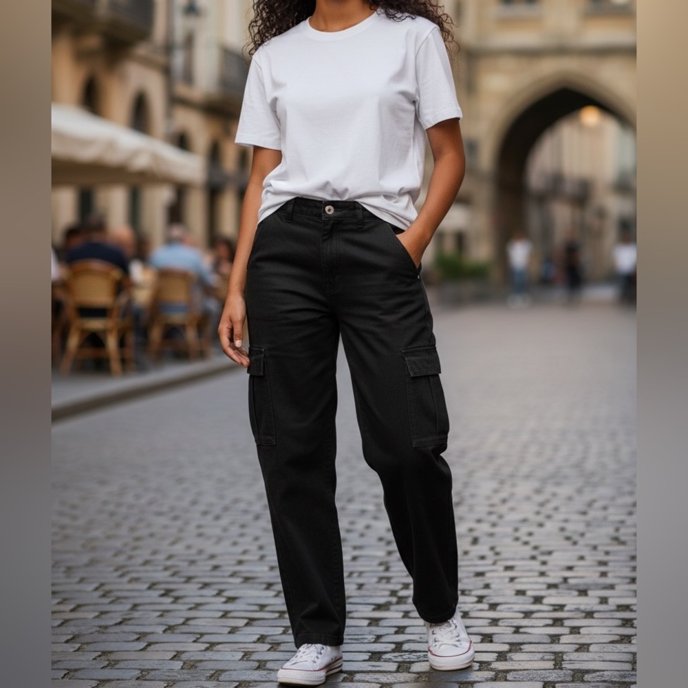Black Cargo Pants